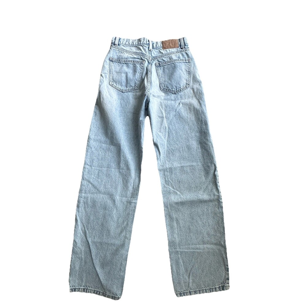 Cotton On Womens Light Wash Denim Loose Straight High Rise Size 26 - Picture 7 of 9